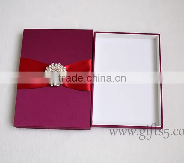 Gorgeous Burgundy Wedding Box for Invitations photo-3