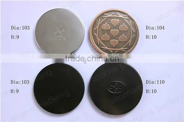 Electroplating Flat Metal Lids For Candles Jars, Black Metal Candle Lids photo-5