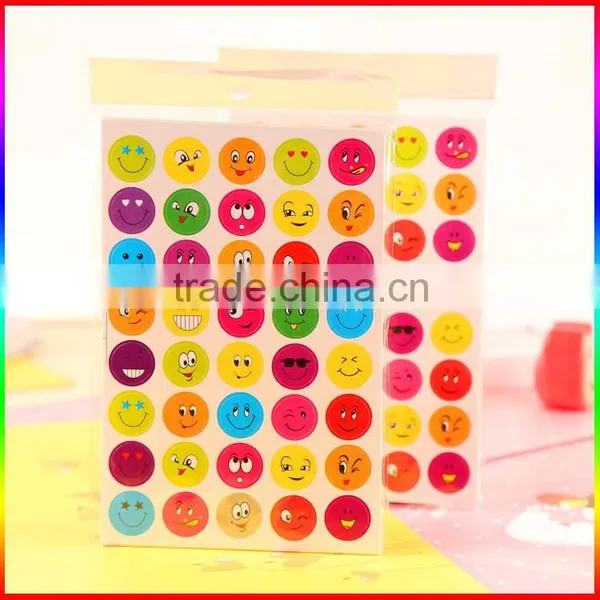 Hot Sale Custom Adhesive Smile Face Happy Face Stickers photo-3