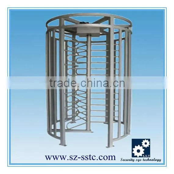 306 Stainless Steel Single Pole Security Gate Full Height Turnstile photo-4