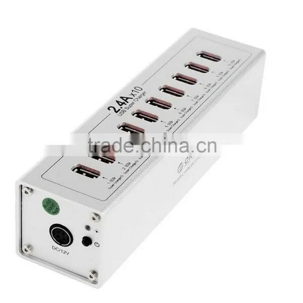 2015 Hot Sale Multi USB Charger 10 Port Mobile Phone Charging Station,USB Charging Station for Ipad Stand for OEM/ODM photo-2