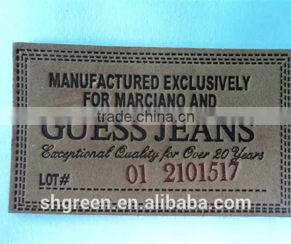 Durable Genuine Cowhide Leather Labels photo-4