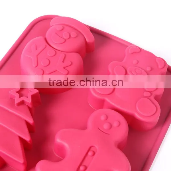 Christmas Theme Funny Silicone Cake Mold for Cake Decorating photo-2