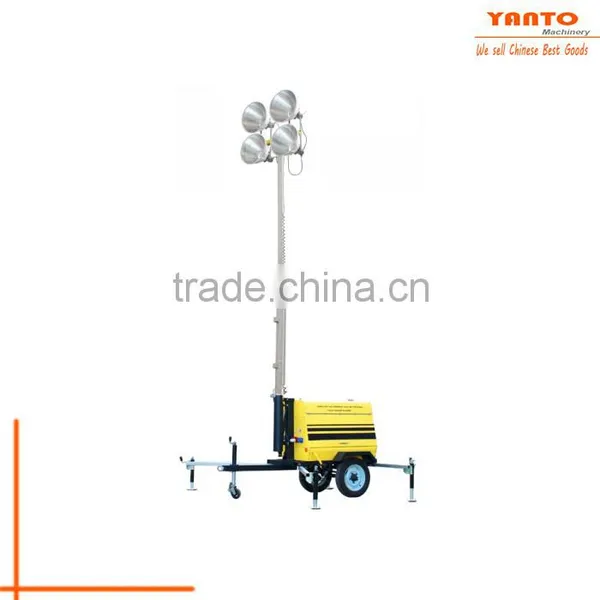 Yanto NEW 4Kw JJT4000TS Mobile Light Tower With Vacuum Tyre photo-2