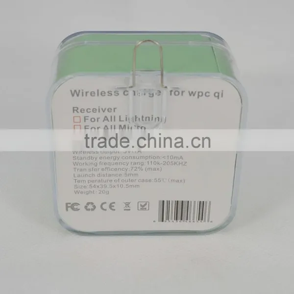 Innovative 8-Pin Connector Qi-Standard Wireless Charger Adapter For IPhone5 / 6 / 7 Series photo-2