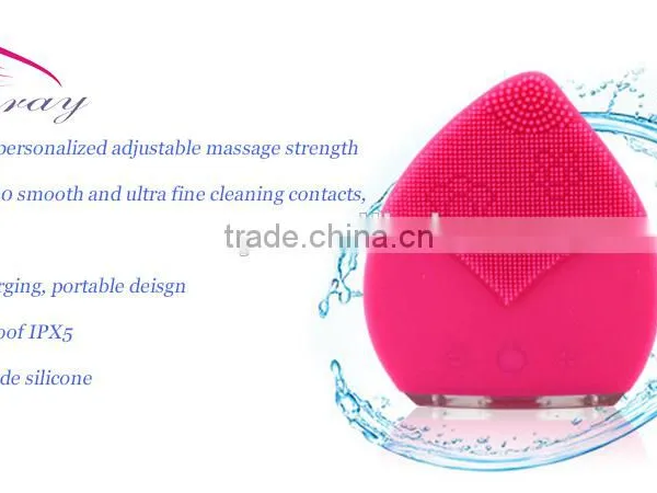 Wholsale High Quality Waterproof Anion Facial Cleansing Brush ABS Material photo-5