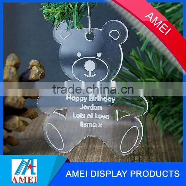 Wholesale High Quality Clear Acrylic Engraving Christmas Ornaments photo-4
