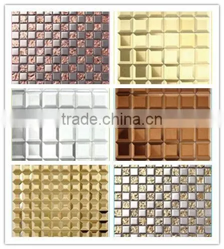 2016 Cheap Bathroom Mosaic Floor Tile Price, White and Black Metal Marble Mosaic photo-2