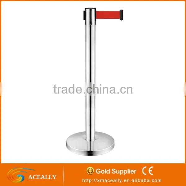Aceally High Quality Stainless Steel Retractable Belt Stanchion Traffice Plastic Barriers photo-5