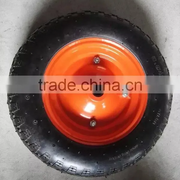 Pneumatic Rubber Wheel 3.50-8 Wheel Barrow Tire photo-3