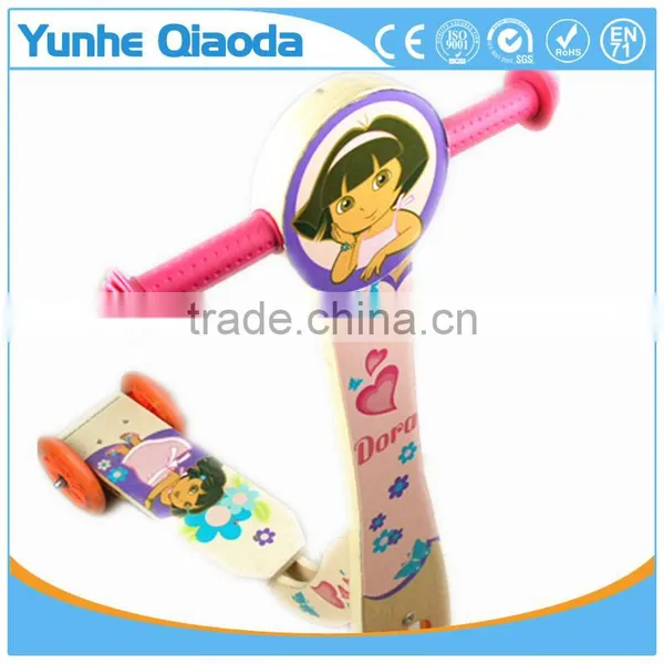 2016 New Wooden Toy Three Wheels Self Balancing Scooter for Kids photo-3