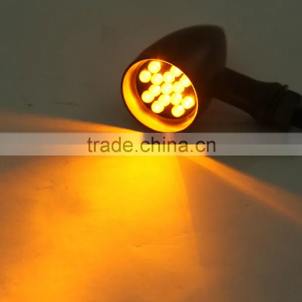 Motorbike LED Mini Turn Signal Light For Sporster Softail Bobber Customer photo-3