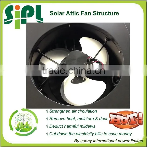 Vent Tool Solar Panel Ventilation Fan for Home System With dc Motor Solar Panel Attic Exhaust Fan photo-2