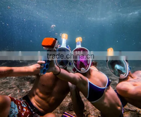 New Arrival Innovative Anti-Fog Dry Diving 180 Degree View Snorkeling Full Face Mask With Gopro Camera Gr10B photo-3