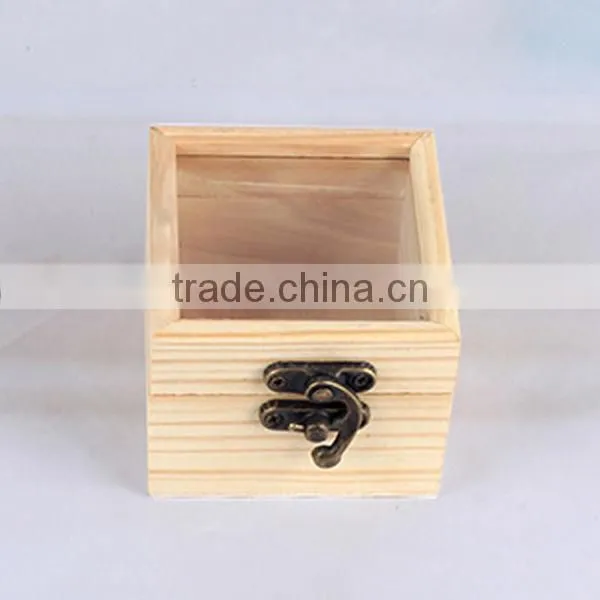 High-grade Wooden Packaging Box Transparent Window Custom Display Wood Box photo-2