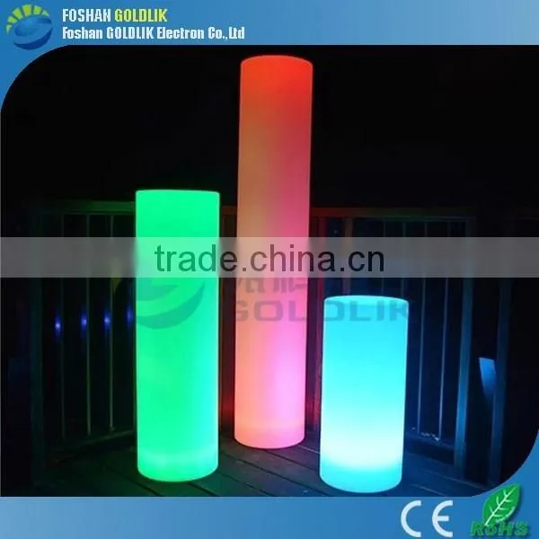 GLACS Control RGB True Color Changing LED Decoration Floor Lamp Cylinder Lamp Pillars photo-2