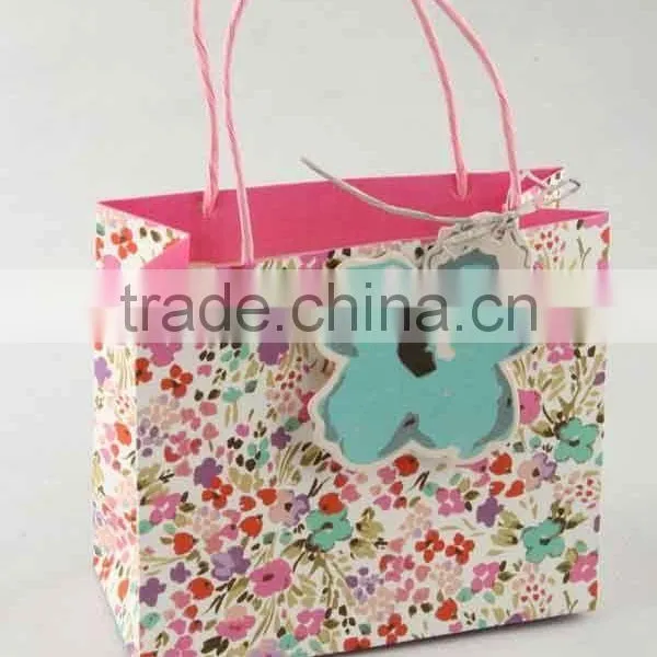 Colorful Shopping Paper Bag With Card /Printed Foldable Gift Bag photo-4