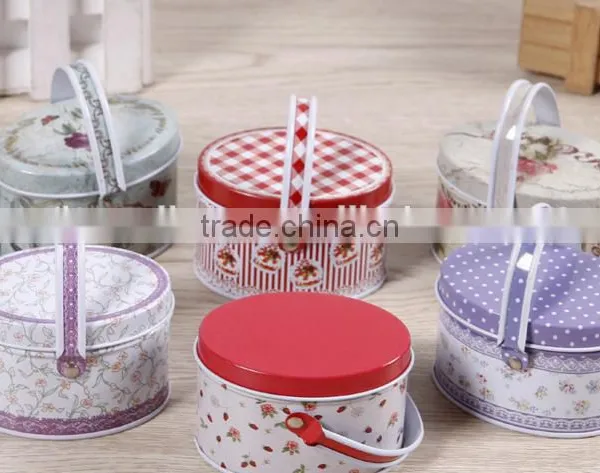 Canisters Wholesale Washing Products Tin Cans Handle Tin Box photo-3