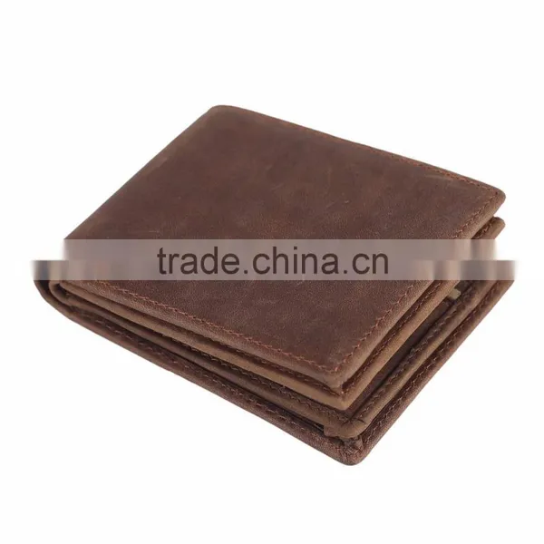 2017 Custom Desgin RFID Genuine Leather Wallets Personalize Leather Wallet India photo-4