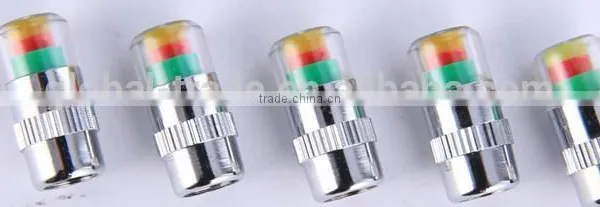 162686 4pcs a Set Tyre Pressure Monitor Valve Stem Caps Sensor LED Indicator Eye Alert photo-3
