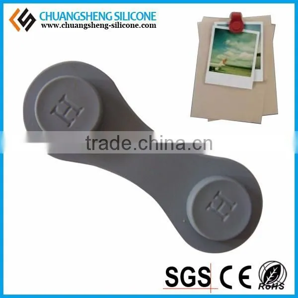Silicone Magnetic Clips, Magnetic Badge Clip, Rubber Plastic Badge Clip