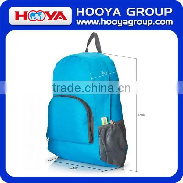 Big Capacity The Portable Zipper Soild Nylon Daily Travel Backpacks Shoulder Bags Folding Bag photo-3