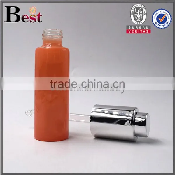 Super High Quality Cosmetic 30ml Perfume Bottle Orange Color Perfume Bottle 30ml Round Shape Perfume Bottle 30ml Spray photo-3
