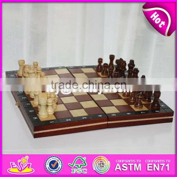 2017 New Design Children Educational Wooden Chessboard With Chess Pieces W11A055 photo-5