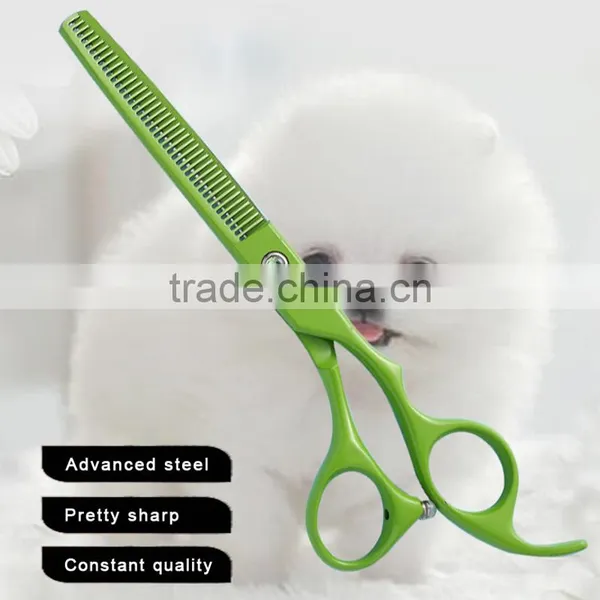 7 Inch Green Color Japanese Pet / Dog Grooming Scissors photo-5