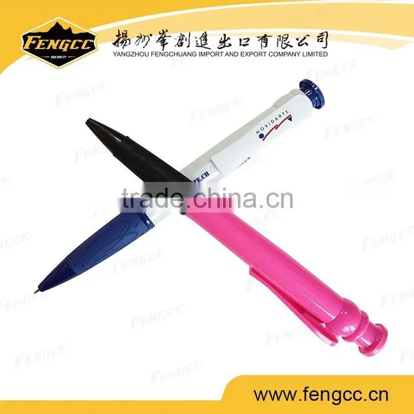 Promotion Hotel Plastic Ball Point Pen / Gel Ink Color Pen