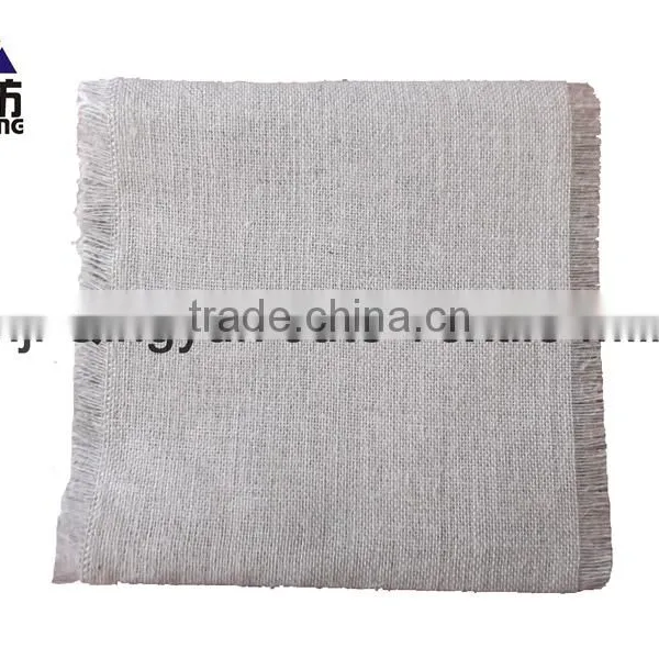 30cm*300cm Natural Burlap Runner Raw Edge on Small Rolls photo-3