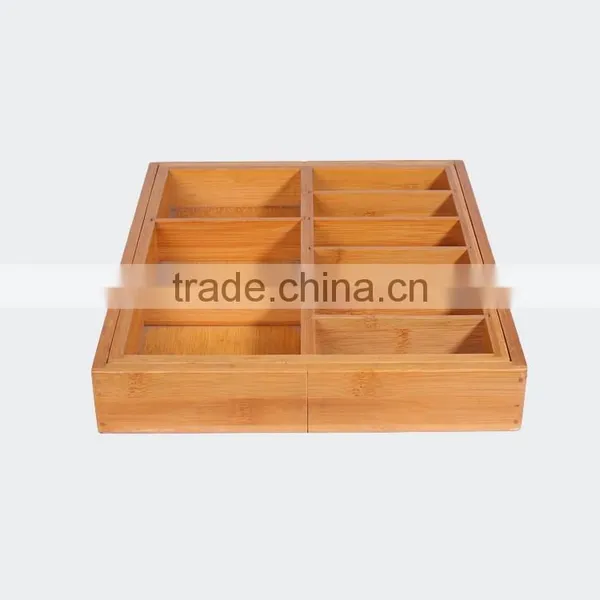 Box Organizer Bamboo Material Food Storage Box photo-2