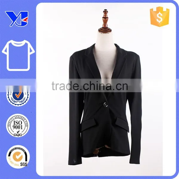 Deep V Neckline Plain Design With Button Clousure Outer Office Lady Coat