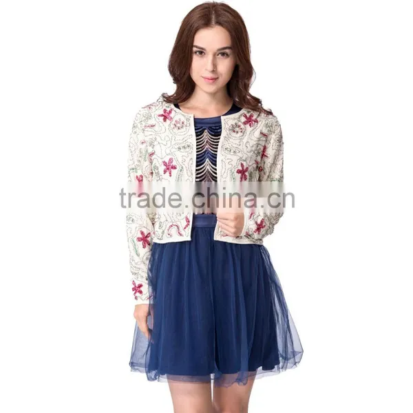 Domin Fashion Latest Beading and Sequin Lady Coat photo-4