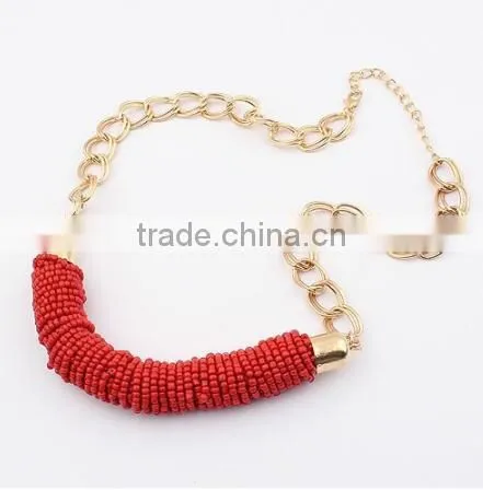 Zm33436a Fashion Jewelry 2017 Women Colorful Beads Choker Necklace photo-2