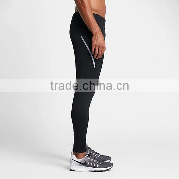 2017Latest Design Men's Running Pants Four-way Stretch Reflective Mens Training Legging photo-2
