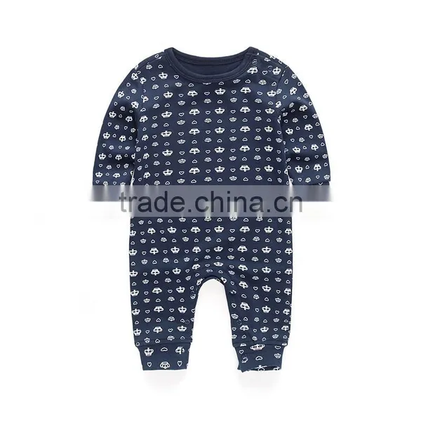 Wholesale Long Sleeve 100% Cotton Baby Romper Jumpsuit photo-4