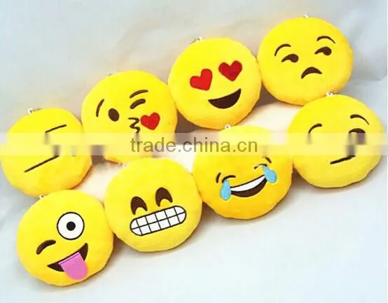 2015 Popular Custom Emoji Plush Keychain Soft Stuffed Keyring OEM Keychain photo-2