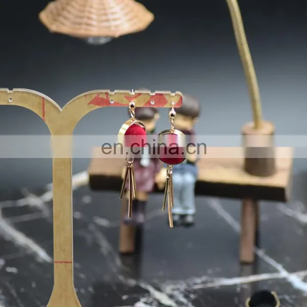 Pom Pom Fashion Jewelry Earrings With Tassel photo-5