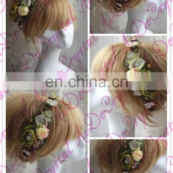 Aidocrystal Bridal Hair Piece,wedding Hair Flower Fascinators, Fashion Women Hair Accessories photo-2