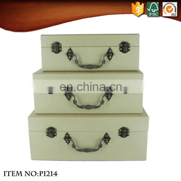 Brown Kraft Paper Suitcase Box photo-3