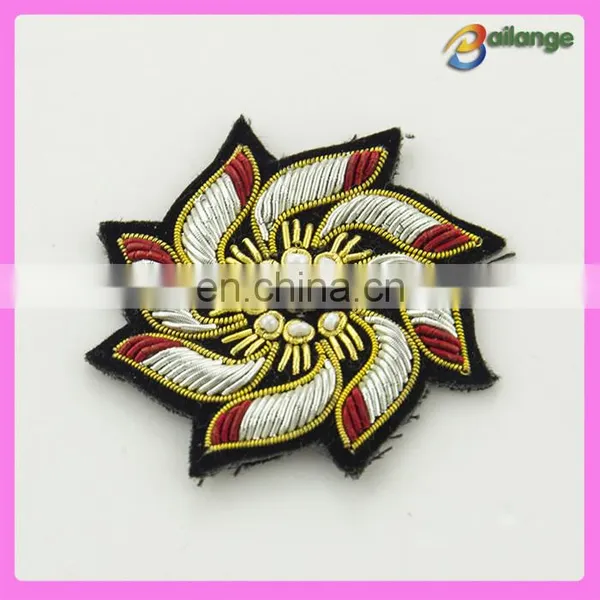 Fashion Bullion Wire Garment Military Embroidery Patches Badge for Blazer photo-5