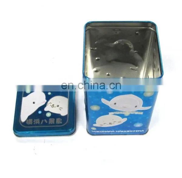 3D Emboss Lid Square Tin Box photo-2