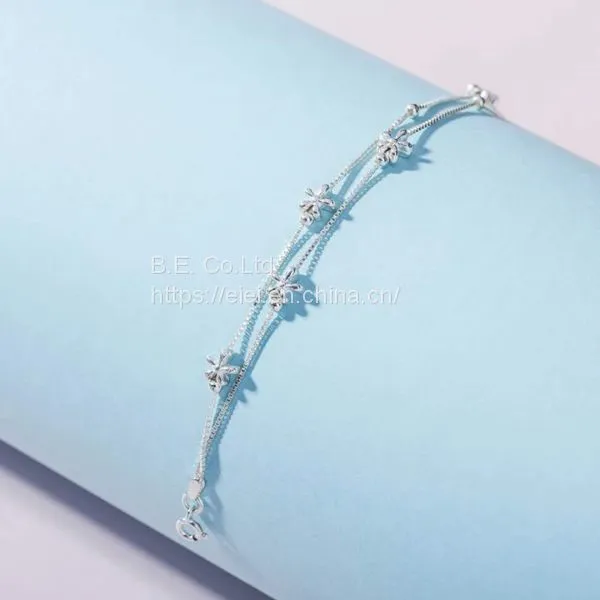 925 Silver CZ and Citrine Classic Tennis Bracelet Jewelry photo-2