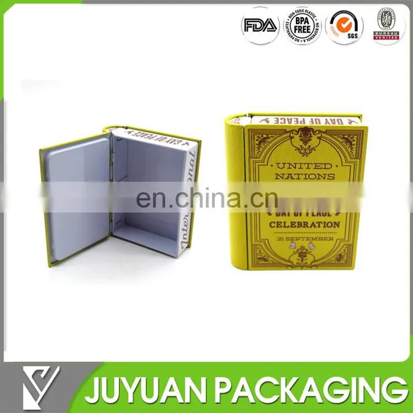 Rectangular Kids Gift Metal Pencil Case/tin Box Book Wholesale