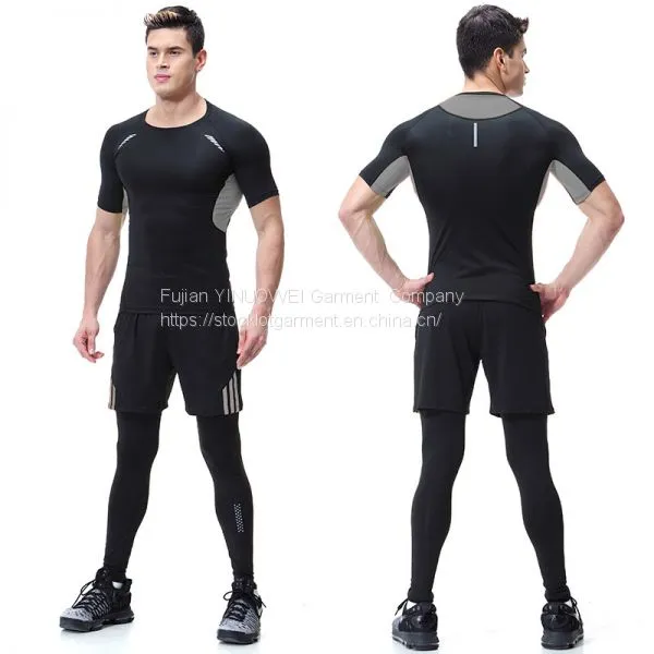 Sport Exercise Suit Women Athletic Clothing Yoga Wear Top and Pants Set Sportswear in Stock