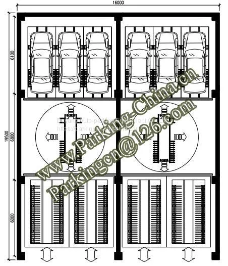 Parking Systems From China Dayang Parking the Full Automatic Smart Parking System Cabinet Vertical Lift Slide Turning System With PLC Control and Monitoring System photo-2