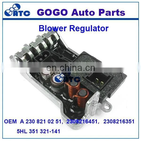 High Quality Heater Blower Resistor for Benz OEM A 230 821 02 51, 2308216451,2308216351,5HL 351 321-141 photo-5