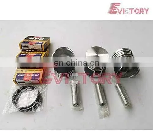 for Mitsubishi K3B Piston Ring Cylinder Head Gasket Engine Bearing Set photo-2
