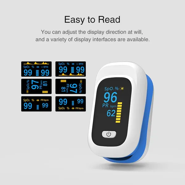 New Design CE Approved Pulse Oximeter Oled Screen Fingertip Pulse Oximeter photo-3